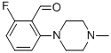 2-氟-6-(4-甲基-1-哌嗪)苯甲醛结构式_186595-57-3结构式