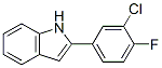 2-(3-Chloro-4-fluorophenyl)indole Structure,1868-88-8Structure