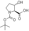 Boc-反式-3-羟基-l-脯氨酸结构式_187039-57-2结构式