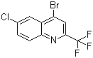 4-Bromo-6-chloro-2-(trifluoromethyl)quinoline Structure,18706-32-6Structure