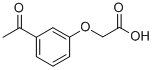 (3-乙酰基苯氧基)乙酸结构式_1878-80-4结构式