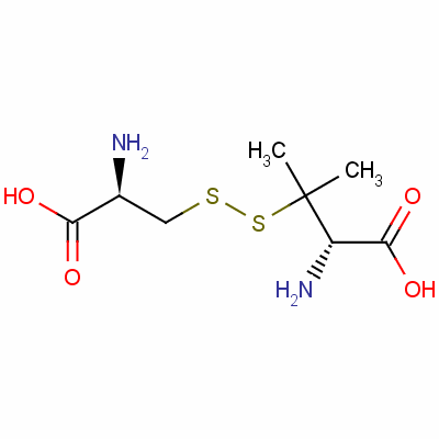 青霉胺半胱氨酸二硫醚结构式_18840-45-4结构式