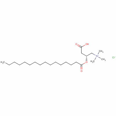 L-氯化棕榈酰肉碱结构式_18877-64-0结构式