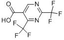 2,4-Bis-(trifluoromethyl)pyrimidine-5-carboxylic acid Structure,188781-46-6Structure