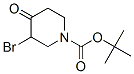 3-Bromo-4-oxo-piperidine-1-carboxylic acid tert-butyl ester Structure,188869-05-8Structure