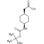 Boc-反式-4-氨基环己烷 乙酸结构式_189153-10-4结构式