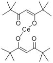 四(2,2,6,6-四甲基-3,5-庚二酮酸)铈(IV)结构式_18960-54-8结构式