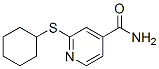 4-Pyridinecarboxamide, 2-(cyclohexylthio)- Structure,189759-00-0Structure