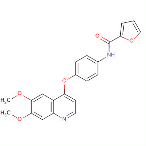 N-{4-[(6,7-二甲氧基-4-喹啉基)氧基]苯基}-2-糠酰胺结构式_190727-03-8结构式