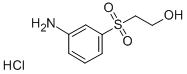 2-(3-氨基苯基磺酰基)乙醇盐酸盐结构式_19076-03-0结构式
