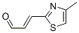 3-(4-甲基-2-噻唑)-2-丙烯醛结构式_190834-45-8结构式