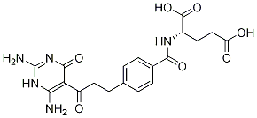 N-[4 - [3 - （2,6 - 二氨基-1,4 - 二氢-4 - 氧代-5 - 嘧啶基）-3 - 氧代丙基]苯甲酰基]-L-谷氨酸结构式_193281-05-9结构式