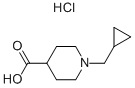 1-环丙基甲基哌啶-4-羧酸盐酸盐结构式_193538-83-9结构式