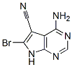 4-氨基-6-溴-7H-吡咯并[2,3-d]嘧啶-5-甲腈结构式_19393-83-0结构式