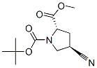 (2S,4R)-4-氰基-1,2-吡咯烷二羧酸-1-(1,1-二甲基乙基)-2-甲酯结构式_194163-91-2结构式