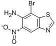 6-氨基-7-溴-5-硝基苯并噻唑结构式_196205-21-7结构式