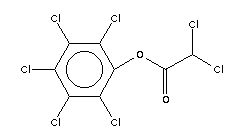 二氯乙酸五氯苯酯结构式_19745-69-8结构式