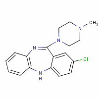 2-氯-11-(4-甲基-1-哌嗪基)-5H-二苯并(b,e)(1,4)二氮杂卓结构式_1977-08-8结构式