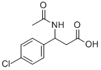 3-乙酰基氨基-3-(4-氯-苯基)-丙酸结构式_197785-38-9结构式