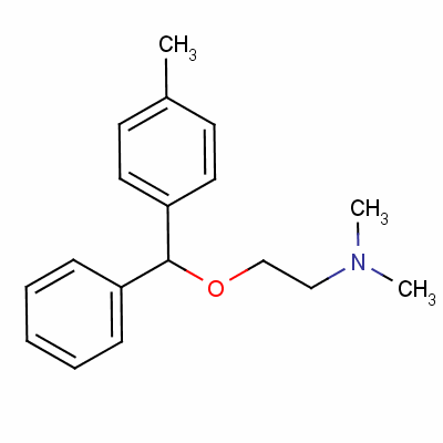 2-[(P-methyl-alpha-phenylbenzyl)oxy]ethyl(dimethyl)amine Structure,19804-27-4Structure