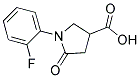 1-(2-Fluoro-phenyl)-5-oxo-pyrrolidine-3-carboxylic acid Structure,1998-86-3Structure