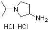 1-异丙基吡咯烷-3-胺双盐酸盐结构式_19985-09-2结构式