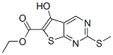 5-Hydroxy-2-methylsulfanylthieno[2,3-d]pyrimidine-6-carboxylic acid ethyl ester Structure,200626-46-6Structure