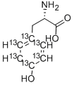 L-酪氨酸-苯基-13C6结构式_201595-63-3结构式
