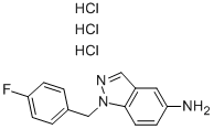 1-(4-氟苄基)-1H-吲唑-5-胺三盐酸盐结构式_202197-32-8结构式