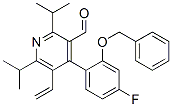 3-Pyridinecarboxaldehyde, 5-ethenyl-4-[4-fluoro-2-(phenylmethoxy)phenyl]-2,6-bis(1-methylethyl)- Structure,202858-60-4Structure