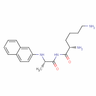 赖氨酰-丙氨酰-beta-萘酰胺结构式_20314-31-2结构式