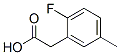 2-Fluoro-5-methylphenylacetic acid Structure,203314-27-6Structure