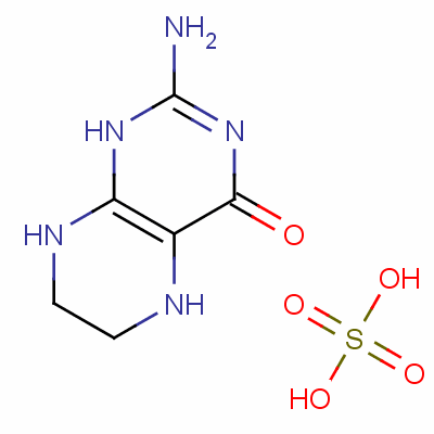 2-氨基-5,6,7,8-四氢-1H-蝶啶-4-酮硫酸盐结构式_20350-44-1结构式