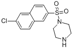 1-[(6-氯-2-萘)磺酰基]哌嗪结构式_203521-17-9结构式
