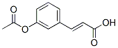 3-乙酸氧基肉桂酸结构式_20375-42-2结构式