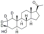 四氢孕酮-D4氘代结构式_203805-85-0结构式