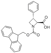 1-[(9H-芴-9-基甲氧基)羰基]-3-苯基-2-吖丁啶羧酸结构式_204320-45-6结构式