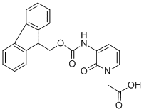 3-[[(9H-fluoren-9-ylmethoxy)carbonyl]amino]-2-oxo-1(2h)-pyridineacetic acid Structure,204322-11-2Structure