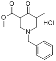 3-Methyl-5-methoxycarbonyl-1-benzyl-4-piperidone hydrochloride Structure,205692-65-5Structure