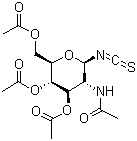2-乙酰氨基-3,4,6-三-邻乙酰基-2-脱氧-beta-d-异硫氰酸吡喃葡萄糖酯结构式_20590-45-8结构式
