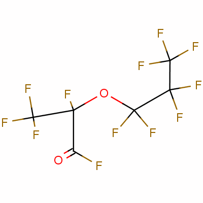 全氟(2-甲基-3-氧杂己基)氟化物结构式_2062-98-8结构式