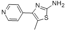 5-甲基-4-吡啶-4-噻唑-2-胺结构式_206555-50-2结构式