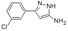 3-(3-氯苯基)-1H-吡唑-5-胺结构式_208519-09-9结构式