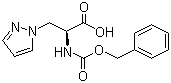 L-n-cbz-3-吡唑-1-基-丙氨酸结构式_20945-53-3结构式