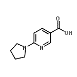 6-(1-吡咯烷)烟酸结构式_210963-95-4结构式