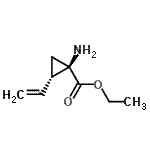 (1R,2S)-rel-1-氨基-2-乙烯基-环丙羧酸乙酯结构式_213316-32-6结构式