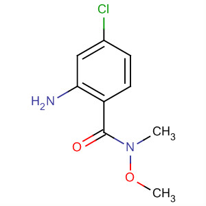2-氨基-4-氯-n-甲氧基-n-甲基-苯甲酰胺结构式_214971-18-3结构式