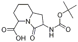 2-叔丁氧基羰基氨基-3-氧代-八氢-吲哚嗪-5-羧酸结构式_215182-89-1结构式