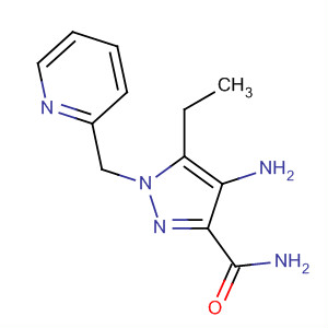 4-氨基-5-乙基-1-(吡啶-2-甲基)-1H-吡唑-3-羧酰胺结构式_215299-75-5结构式