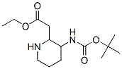 3-Boc-amino-2-piperidineacetic acid ethyl ester Structure,215306-00-6Structure